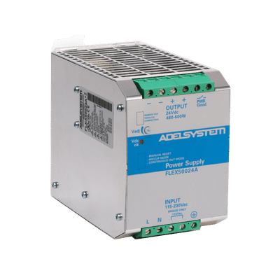 Fonte de Alimentação FLEX50024A (24 Vdc, 25A, até 600W) Fonte de Alimentação FLEX50024A (24 Vdc, 25A, até 600W)