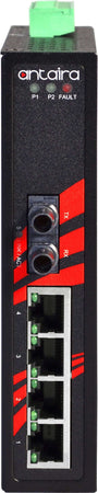 Switch LNX-0501-ST-S3 (4*10/100Tx + 1*100Fx (ST) S-Mode 30Km) - AGL Switch LNX-0501-ST-S3 (4*10/100Tx + 1*100Fx (ST) S-Mode 30Km) - AGL