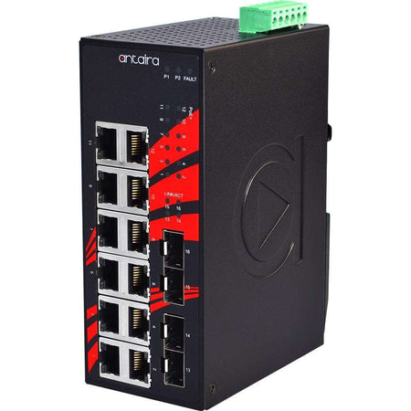 Switch LNX-1604G-SFP-T (12* 10/100/1000Tx + 4* 100/1000 SFP) - AGL Switch LNX-1604G-SFP-T (12* 10/100/1000Tx + 4* 100/1000 SFP) - AGL