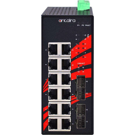 Switch LNX-1604G-SFP-T (12* 10/100/1000Tx + 4* 100/1000 SFP) - AGL Switch LNX-1604G-SFP-T (12* 10/100/1000Tx + 4* 100/1000 SFP) - AGL