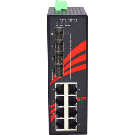 Switch LNX-1204G-SFP-T (8* 10/100/1000Tx + 4* 100/1000 SFP) - AGL Switch LNX-1204G-SFP-T (8* 10/100/1000Tx + 4* 100/1000 SFP) - AGL