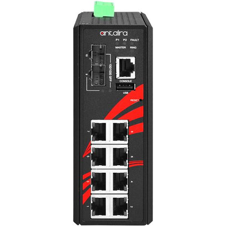 Switch PoE+ LMP-1002G-SFP-24-T (8*10/100/1000Tx + 2*100/1000 SFP) - AGL Switch PoE+ LMP-1002G-SFP-24-T (8*10/100/1000Tx + 2*100/1000 SFP) - AGL