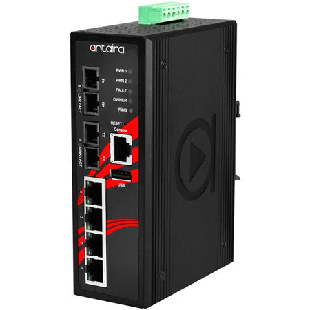 Switch LMX-0602-S3 (4*10/100Tx + 2*100Fx, Single mode 30Km) - AGL Switch LMX-0602-S3 (4*10/100Tx + 2*100Fx, Single mode 30Km) - AGL