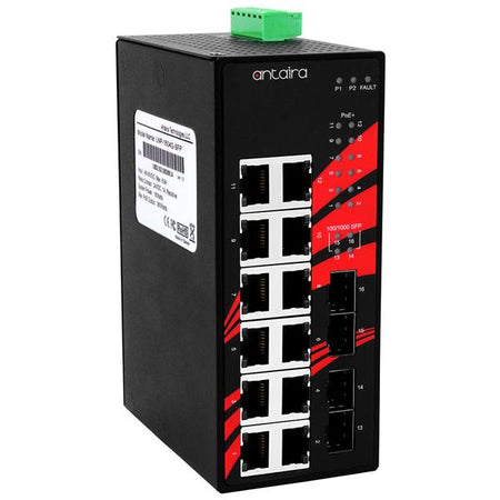 Switch PoE+ LNP-1604G-SFP-T (12*10/100/1000Tx + 4*100/1000SFP) - AGL Switch PoE+ LNP-1604G-SFP-T (12*10/100/1000Tx + 4*100/1000SFP) - AGL
