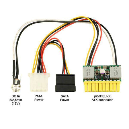Fonte picoPSU-80 DC/DC PC ATX Fanless 80W - AGL Fonte picoPSU-80 DC/DC PC ATX Fanless 80W - AGL