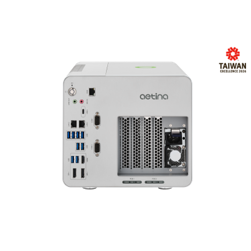 Aetina AIP-FR68S — workstation Edge AI, vista frontal