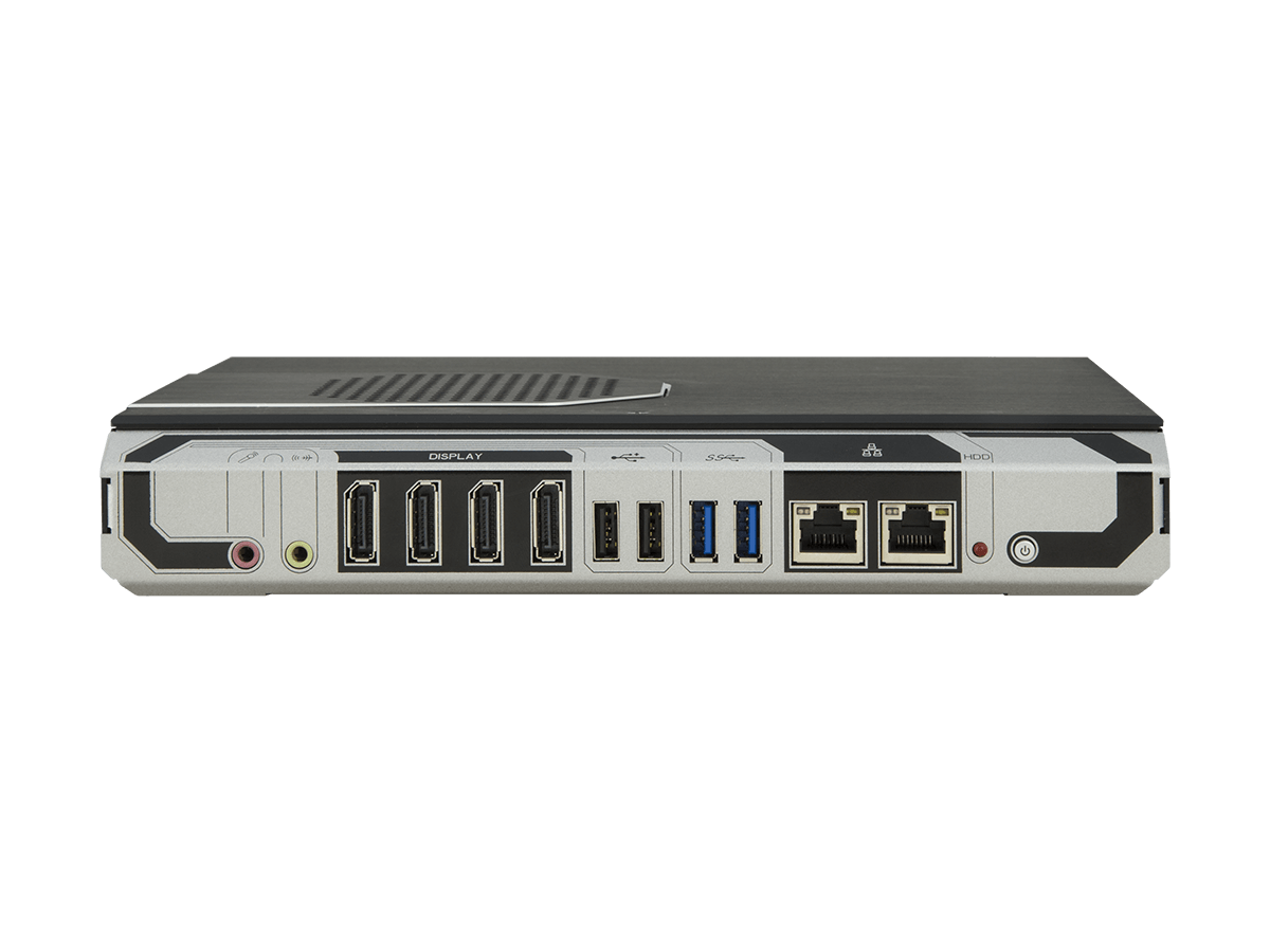 Arbor ELIT-1270-1807F (AMD Ryzen V1807B, 4 DP, 2 GbE LAN, 4 USB, 2 COM)
