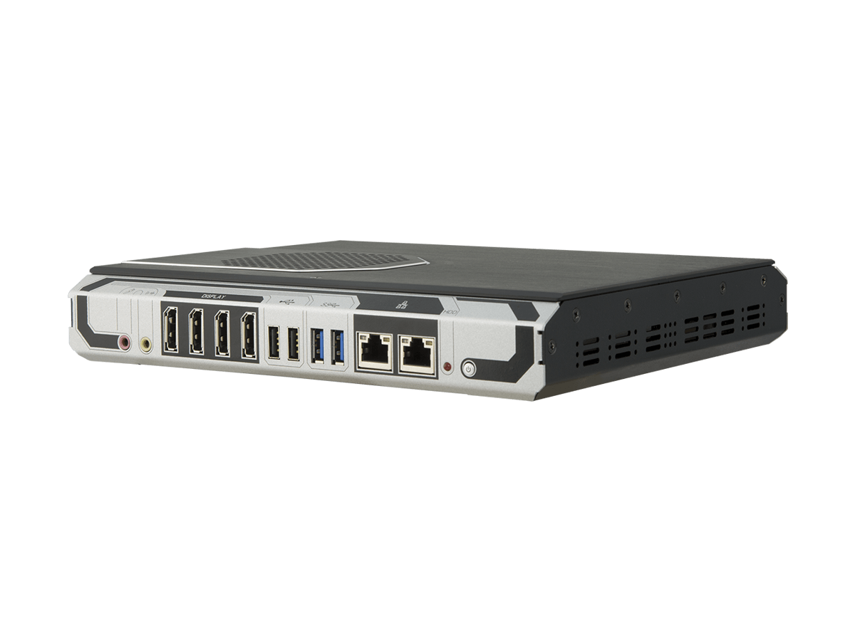 Arbor ELIT-1270-1605 (AMD Ryzen V1605B, 4 DP, 2 GbE LAN, 4 USB, 2 COM)