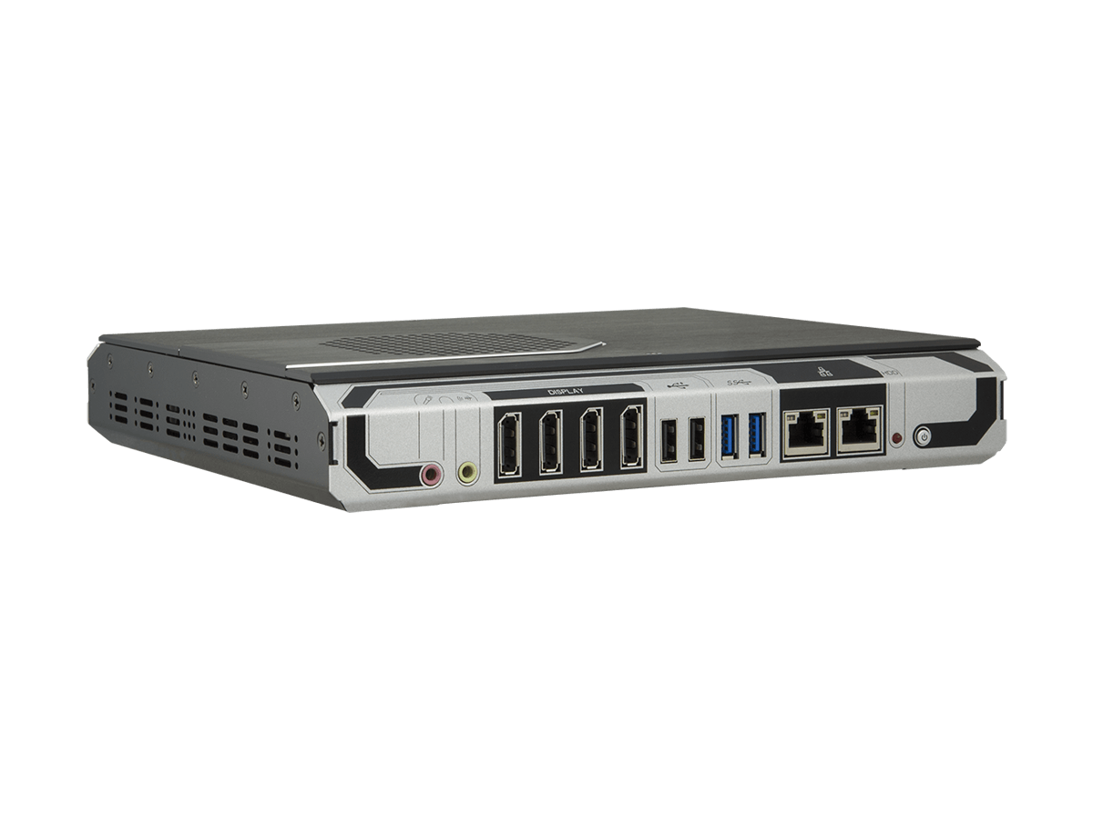 Arbor ELIT-1270-1807F (AMD Ryzen V1807B, 4 DP, 2 GbE LAN, 4 USB, 2 COM)