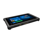 Tablet robusto Getac F110 G5 - vista inclinada e conectores inferiores - AGL