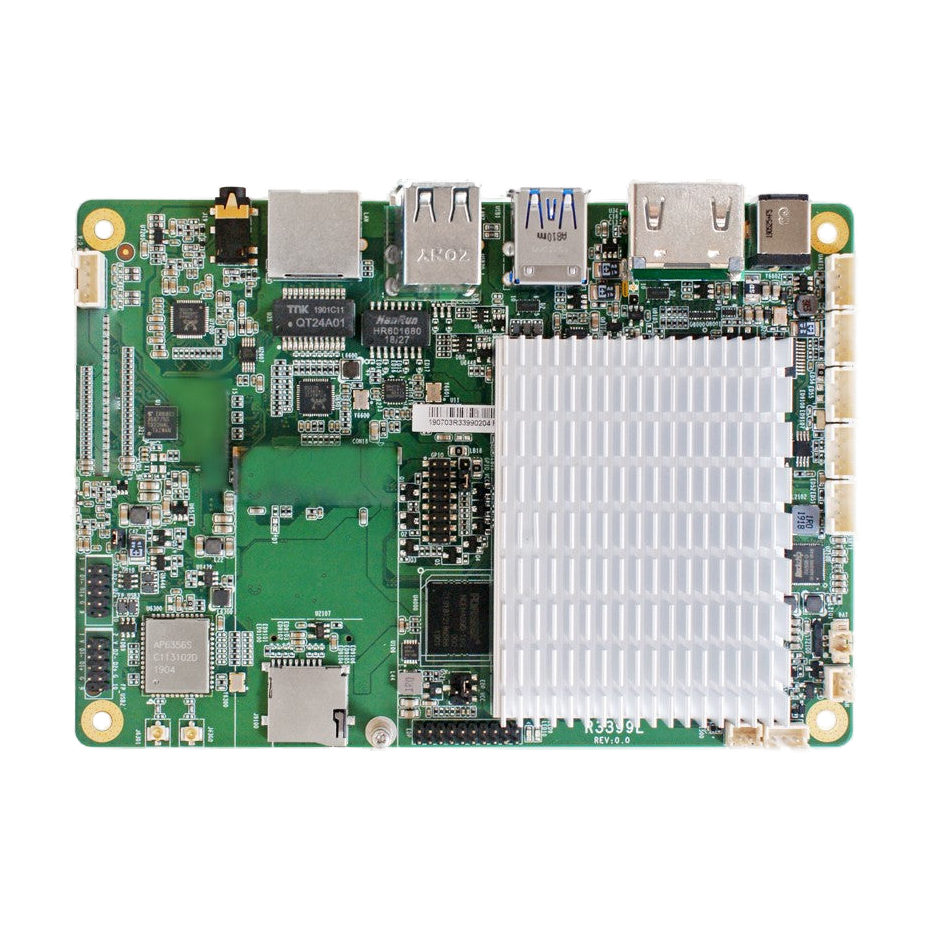 Placa Jetway JR3399XL-2C, vista dos componentes com dissipador