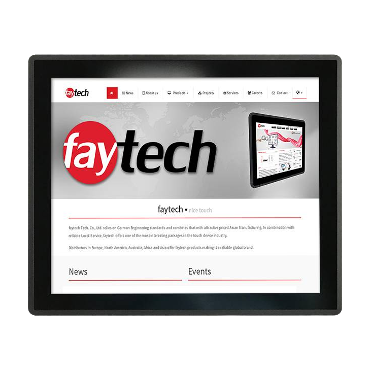 Monitor Faytech FT19TMCAPOB, vista frontal