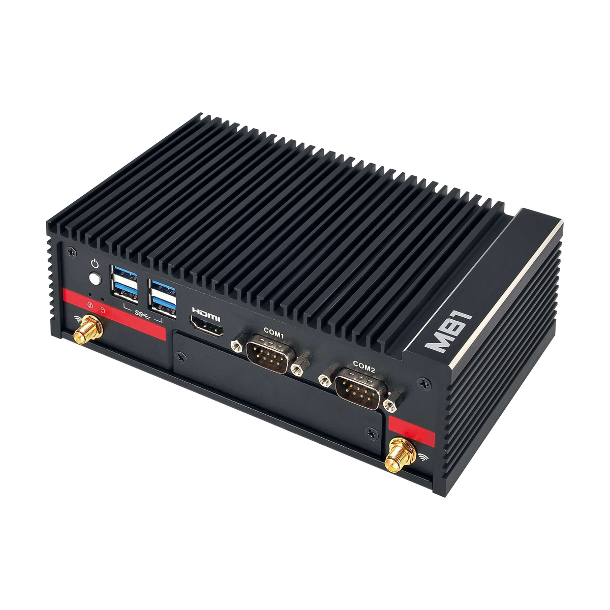 Mitac MB1-10AP-N4200 (Apollo Lake N4200, 3* LAN, 2* RS232) — vista do equipamento