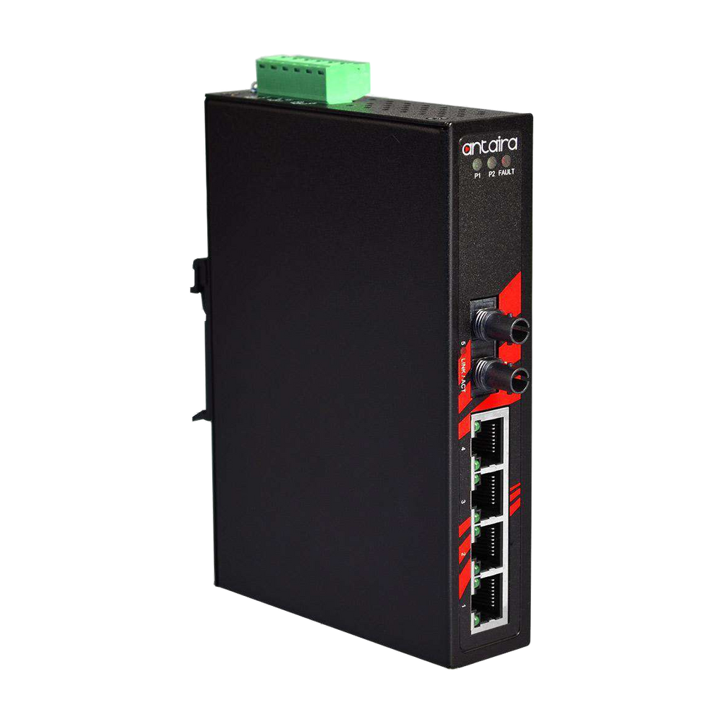 Switch LNX-0501-ST-M-T (4*10/100Tx + 1*100Fx (ST) Multi-Mode 2Km) - AGL