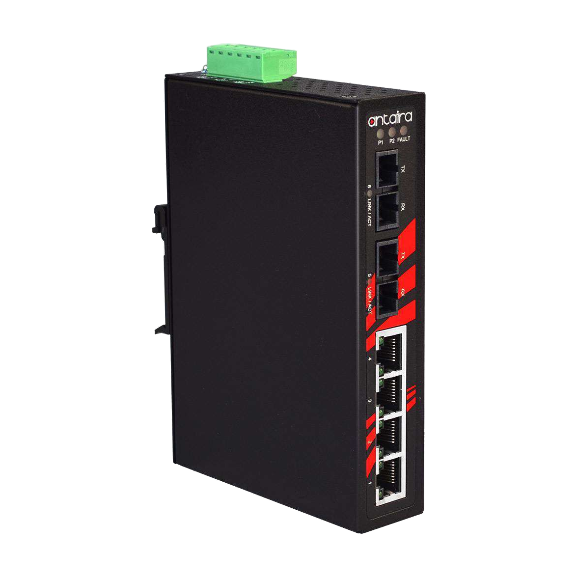 Switch LNX-0602-M-T (4*10/100Tx + 2*100Fx SC, Multi-Mode 2K) - AGL
