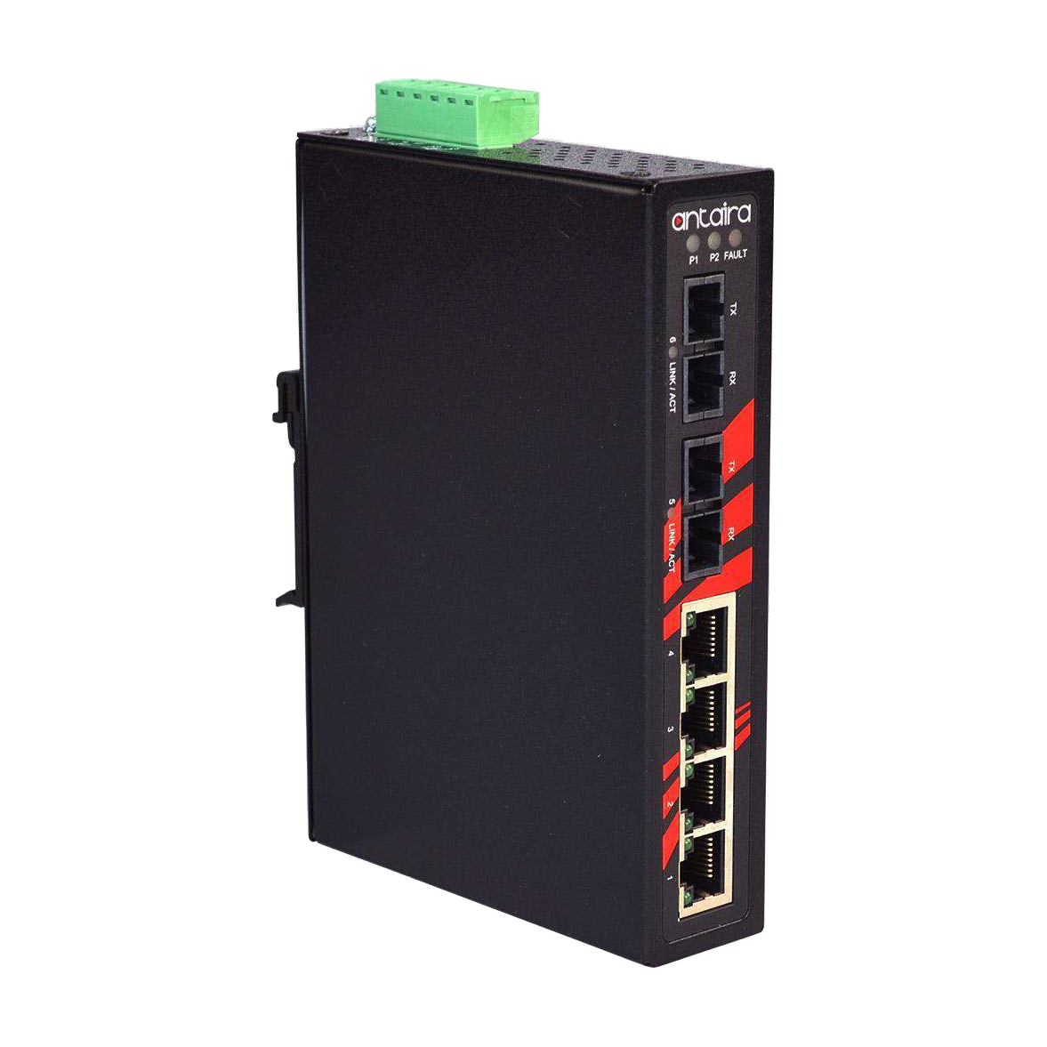 Switch LNX-0602-S3 (4*10/100Tx + 2*100Fx SC, Single-Mode 30KM) - AGL