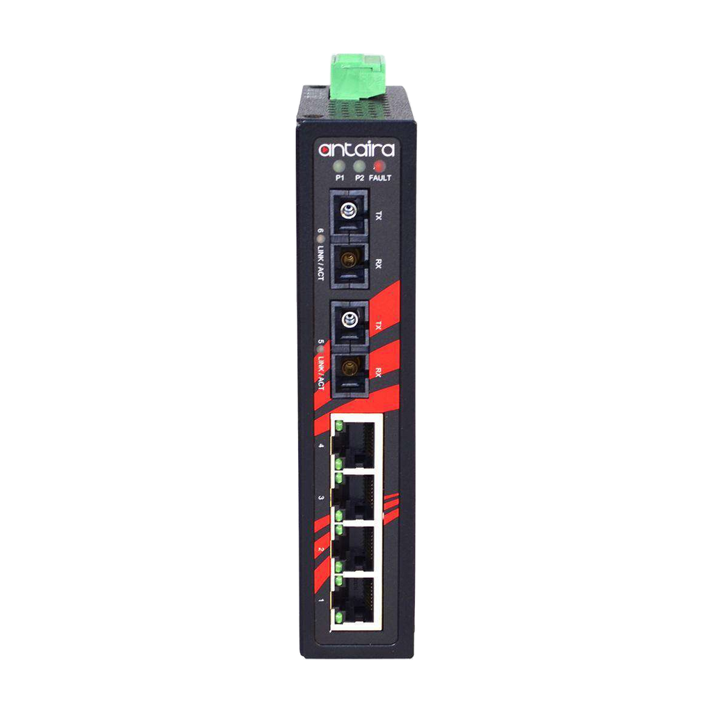 Switch LNX-0602-S3-T (4*10/100Tx + 2*100Fx SC) - AGL