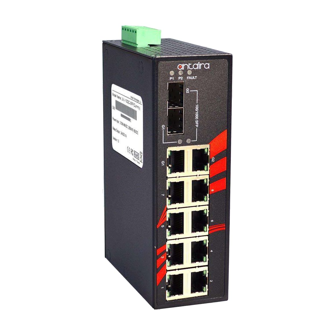 Switch LNX-1002C-SFP-T (8*10/100Tx + 2*100/1000 SFP) - AGL