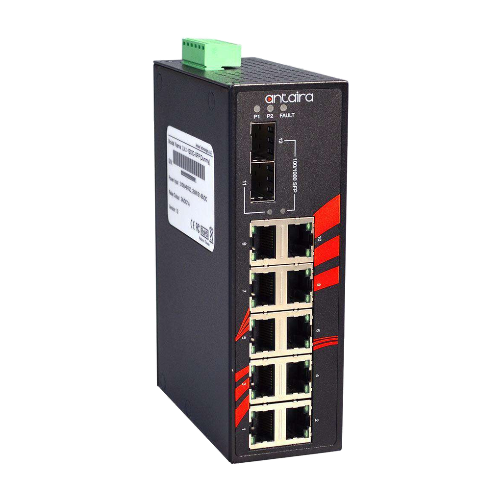 Switch LNX-1202G-SFP (10* 10/100/1000Tx + 2* 100/1000 SFP) - AGL