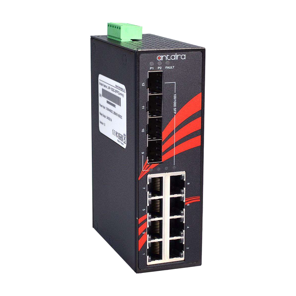 Switch LNX-1204G-SFP-T (8* 10/100/1000Tx + 4* 100/1000 SFP) - AGL
