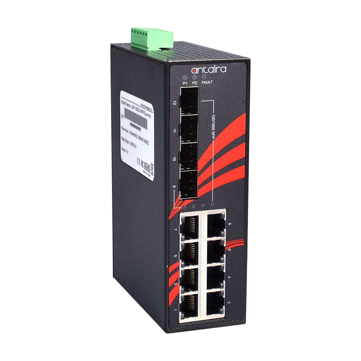 Switch LNX-1204G-SFP-T (8* 10/100/1000Tx + 4* 100/1000 SFP) - AGL