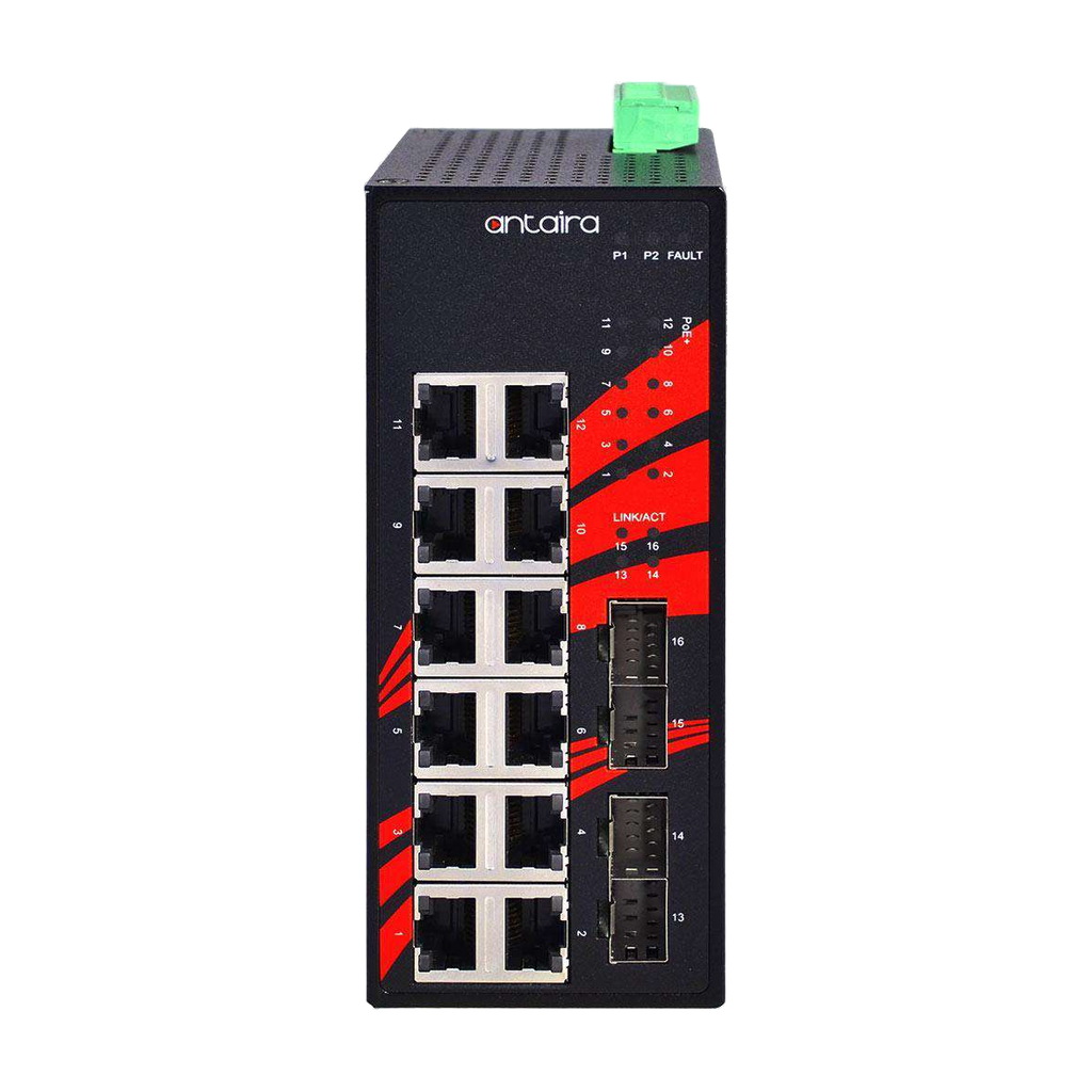 Switch LNX-1604G-SFP (12* 10/100/1000Tx + 4* 100/1000 SFP) - AGL