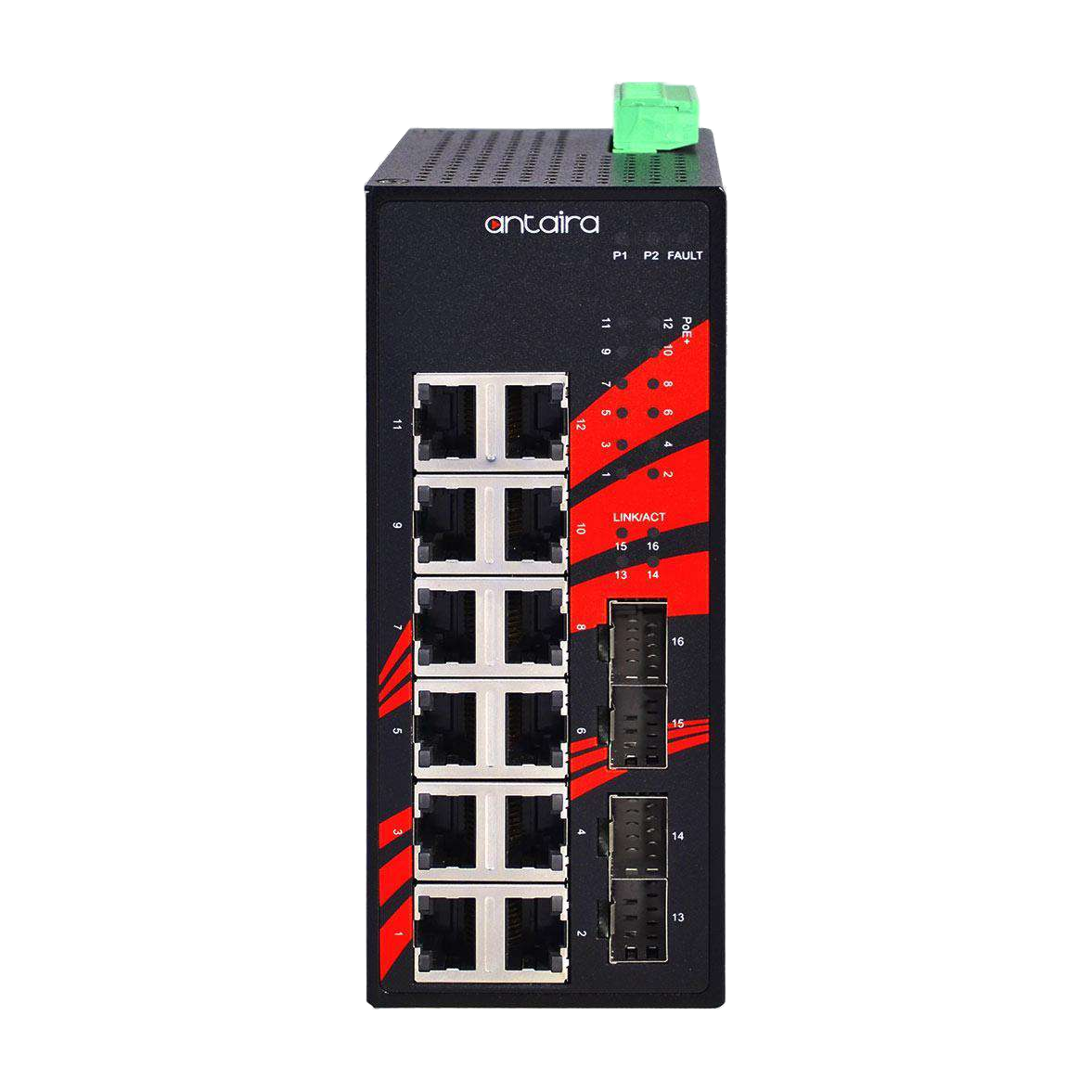 Switch LNX-1604G-SFP (12* 10/100/1000Tx + 4* 100/1000 SFP) - AGL