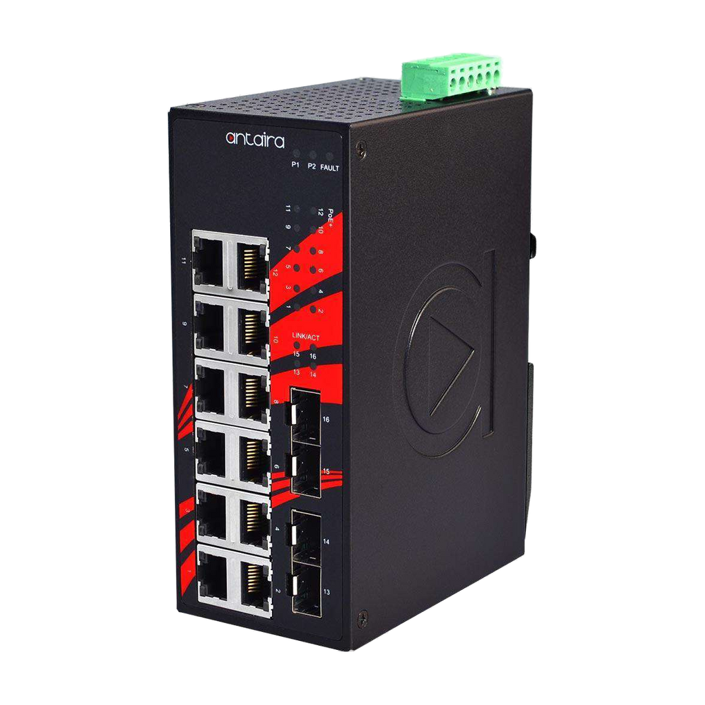 Switch LNX-1604G-SFP-T (12* 10/100/1000Tx + 4* 100/1000 SFP) - AGL