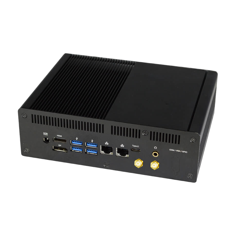 Jetway HBFDF835-8365-V (Whiskey Lake i5-8365UE, USB Type-C, 4K) — vista do equipamento