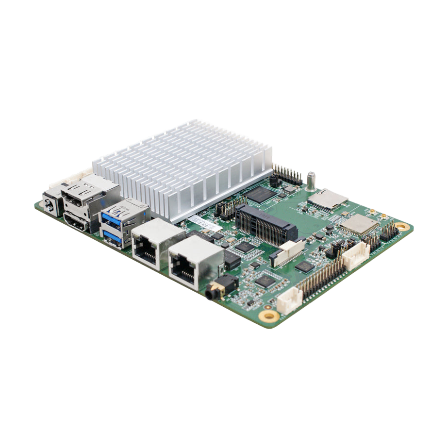 Jetway JR3399X-2C (ARM Cortex A72+A53 RK3399, 2* RJ45) — vista do equipamento