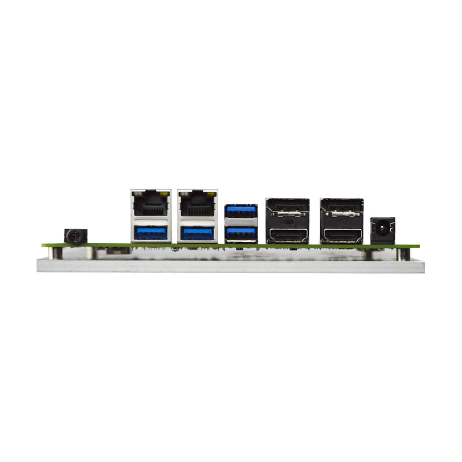 Jetway MF05-20 (Tiger Lake-U i5-1145G7E, PCIe 4.0, 2 LAN, 4 HDMI/DP) — vista do equipamento