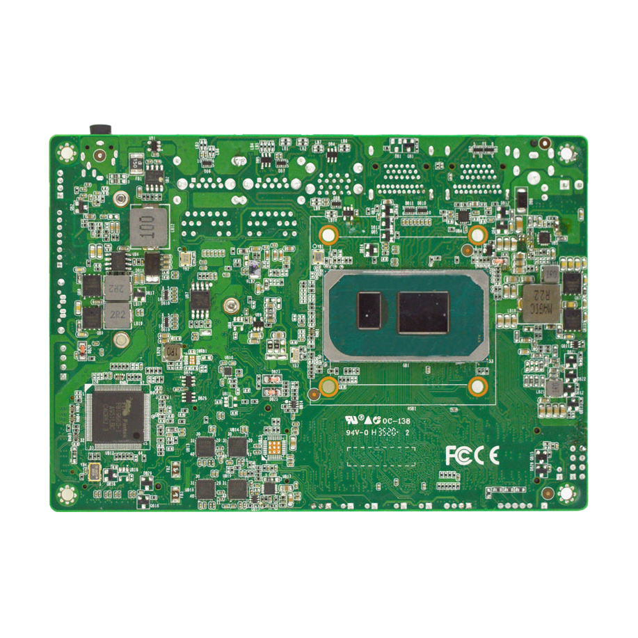 Jetway MF05-20 (Tiger Lake-U i5-1145G7E, PCIe 4.0, 2 LAN, 4 HDMI/DP) — vista do equipamento