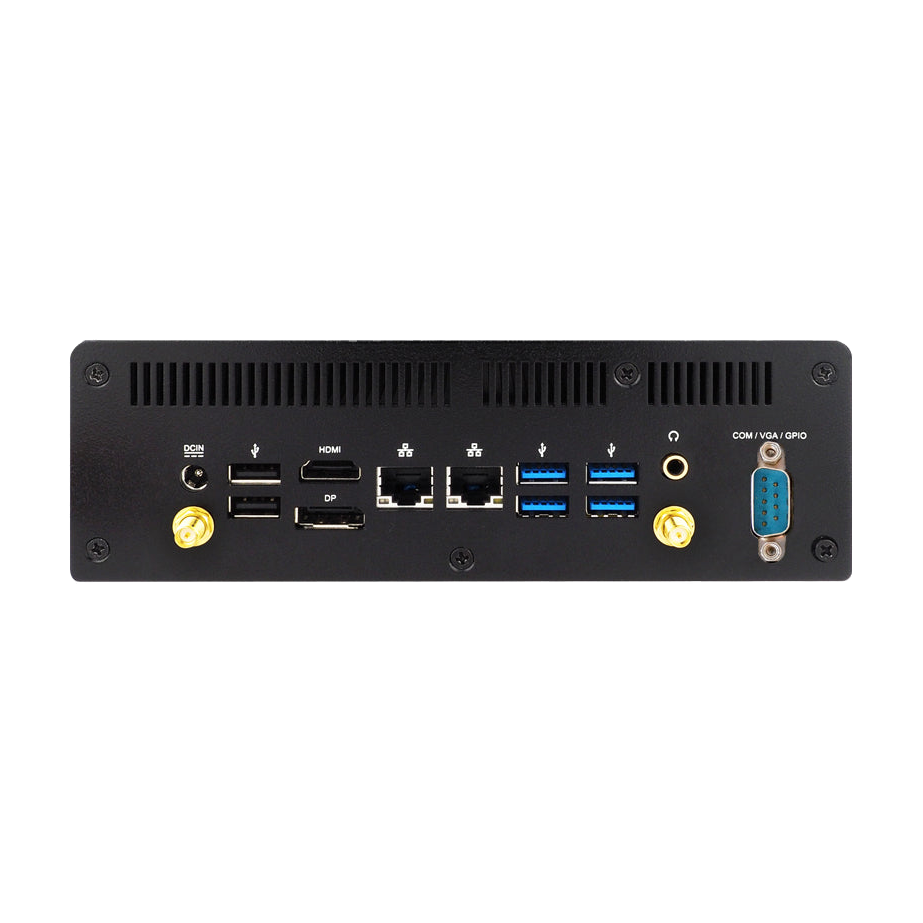 Jetway HBFDF632-7300-N (Kabylake i5-7300U, 2* GLAN, 4K, 4* COM) — vista do equipamento