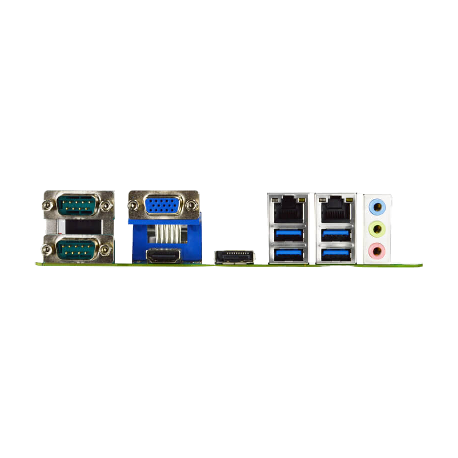 Jetway JNF796M-H310 (Coffee Lake LGA1151, H310, 2* LAN, VGA) — vista do equipamento