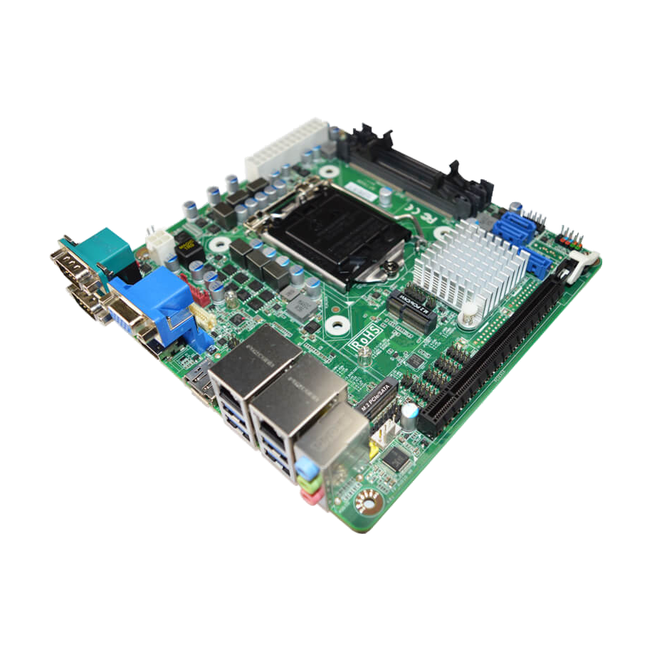 Jetway JNF796M-H310 (Coffee Lake LGA1151, H310, 2* LAN, VGA) — vista do equipamento