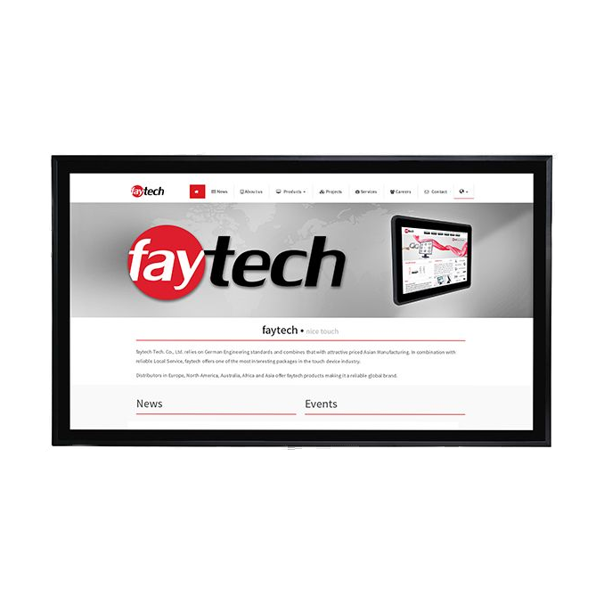Monitor 32' FT32TMCAPOB Capacitive Touch Optically bonded — vista do equipamento