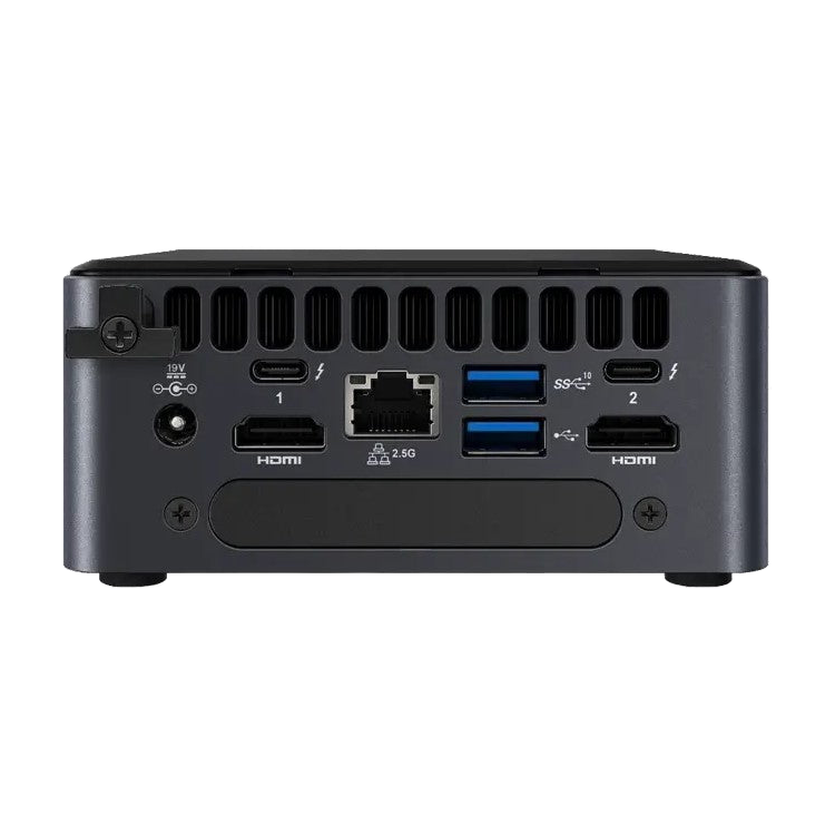 Intel NUC11TNHi5 (i5-1135G7, HDMI, Mini DP, Thunderbolt, SATA 2.5') — vista do equipamento