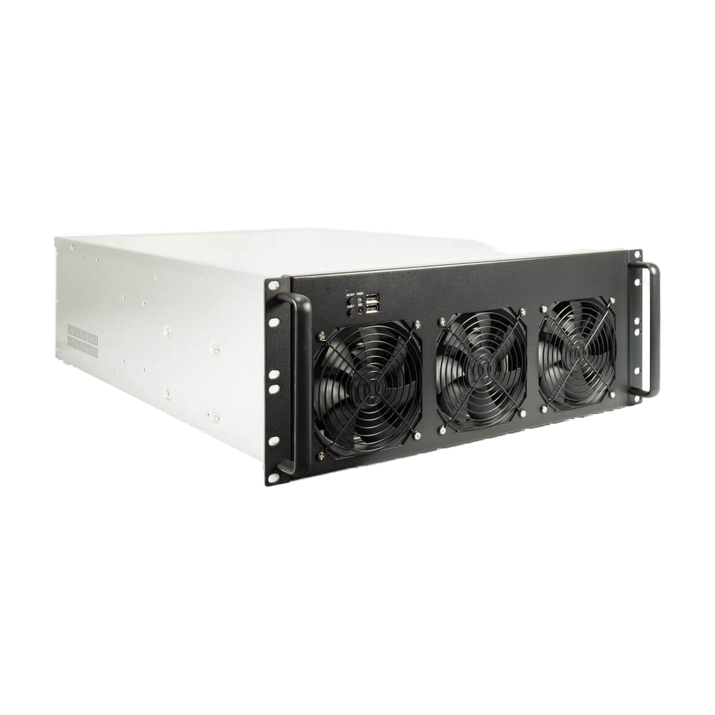 MINING-RACK 4F28 19' 4U — vista do equipamento