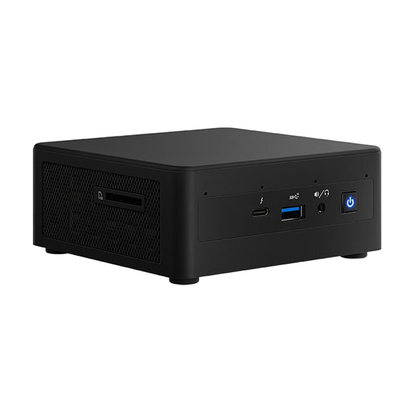 Intel NUC11PAHi5 (i5-1135G7, HDMI, Mini DP, Thunderbolt, SATA 2.5') — vista do equipamento