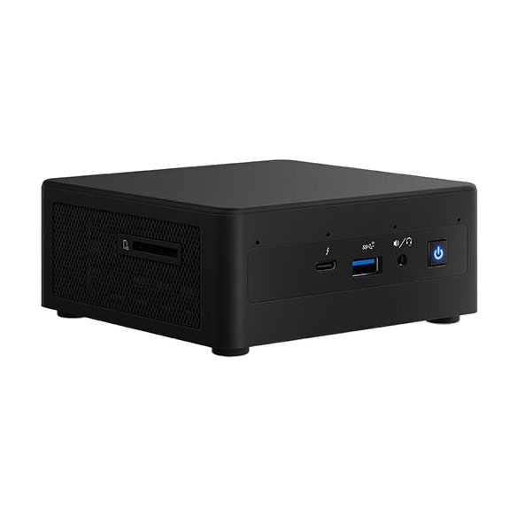 Intel NUC11PAHi7 (i7-1165G7, HDMI, Mini DP, Thunderbolt, SATA 2.5') — vista do equipamento