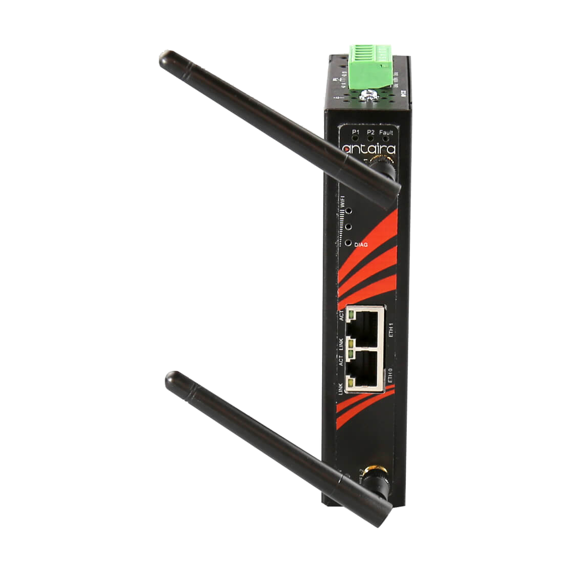 Router Industrial ARS-7131 WiFi 802.11 a/b/g/n, 300Mbits, 2.4/5Ghz, 9-24VDC — vista do equipamento