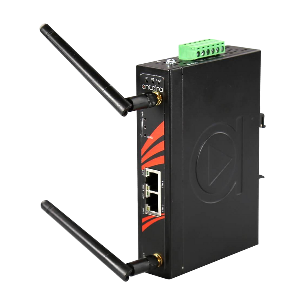 Router Industrial ARS-7131-AC WiFi 802.11 a/b/g/n/ac, 867Mbits, 2.4/5Ghz, 9-24VDC — vista do equipamento