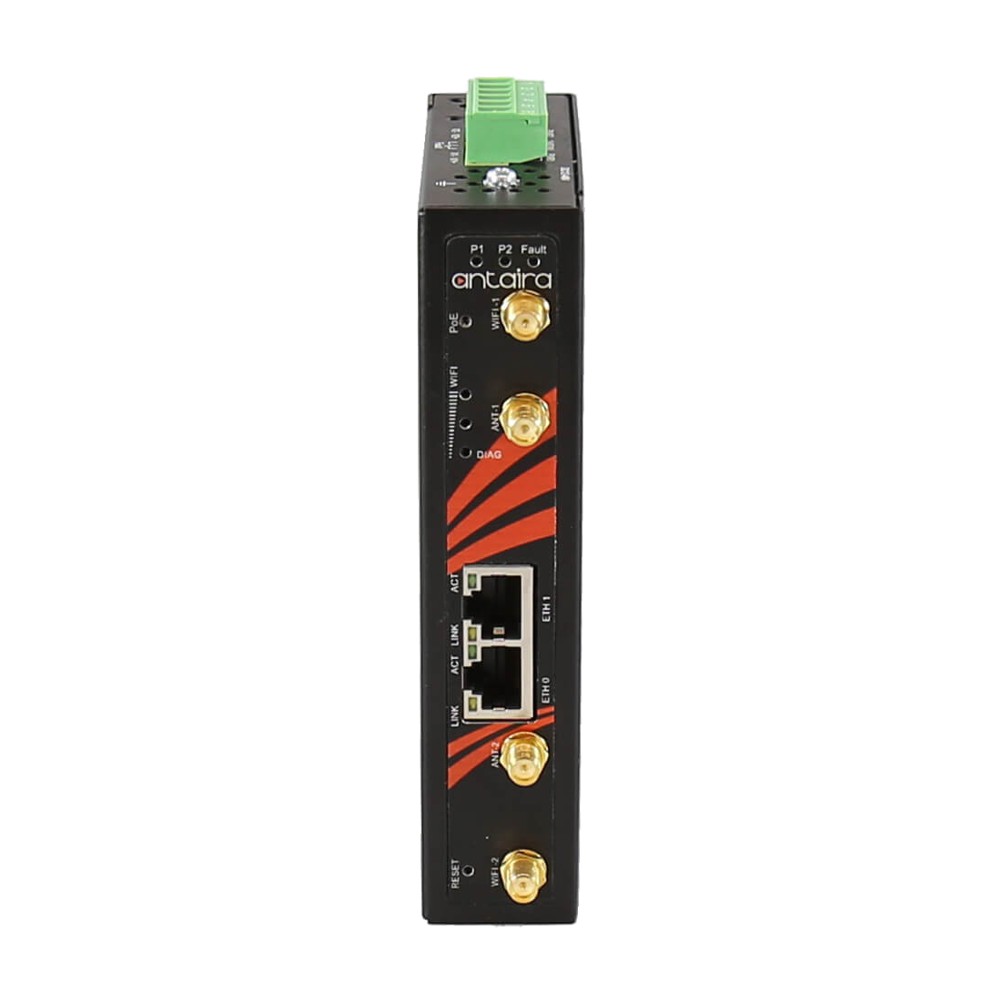 Router Industrial ARS-7231-AC WiFi 802.11a/b/g/n/ac, 867Mbits, 2.4/5Ghz, 9-24VDC — vista do equipamento