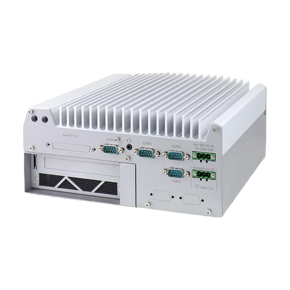 Neousys Nuvo-7162GC (Intel Core 9/ 8ª Gen, NVIDIA Quadro P2200) — vista do equipamento