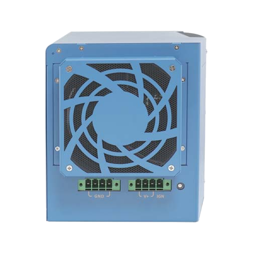 Neousys Nuvo-8108GC-XL (Intel Xeon E ou Core 9/ 8 Gen, NVIDIA RTX 30, 8~48V) — vista do equipamento