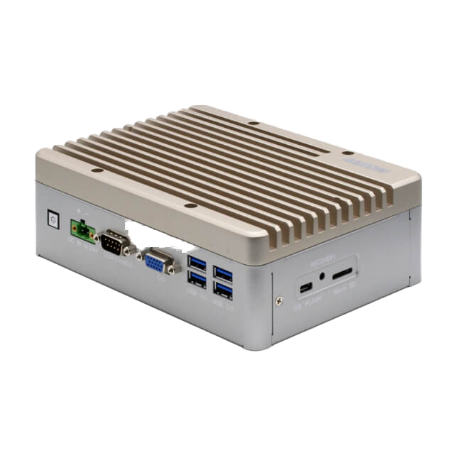 AAEON BOXER-8253AI (NVIDIA Xavier NX, 8GB/ 16GB, CANbus, DIO) — vista do equipamento