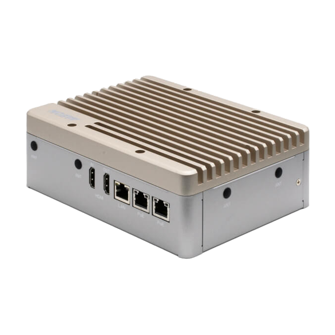 AAEON BOXER-8233AI (NVIDIA Jetson TX2 NX, 4GB/16GB, CANbus, DIO) — vista do equipamento