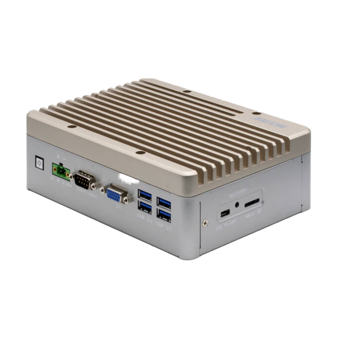 AAEON BOXER-8233AI (NVIDIA Jetson TX2 NX, 4GB/16GB, CANbus, DIO) — vista do equipamento