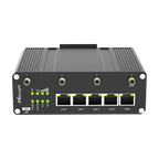 Router IoT UR75-500GL-G-P-W (5G, WiFi, 5*GLAN, DI/DO, PoE, GPS) — vista do equipamento