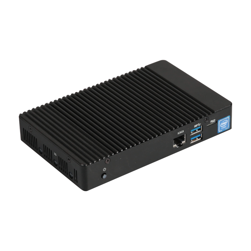 GIGAIPC QBiX-Plus-APLA3450-A1 (N3450, 2 LAN. 2 HDMI, COM RI45) — vista do equipamento